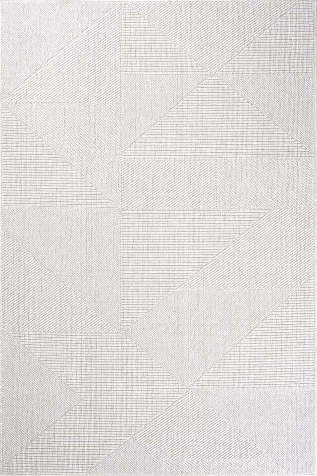Dekorenti Sahra 9908 Krem Minimal Geometrik Sisal Halı