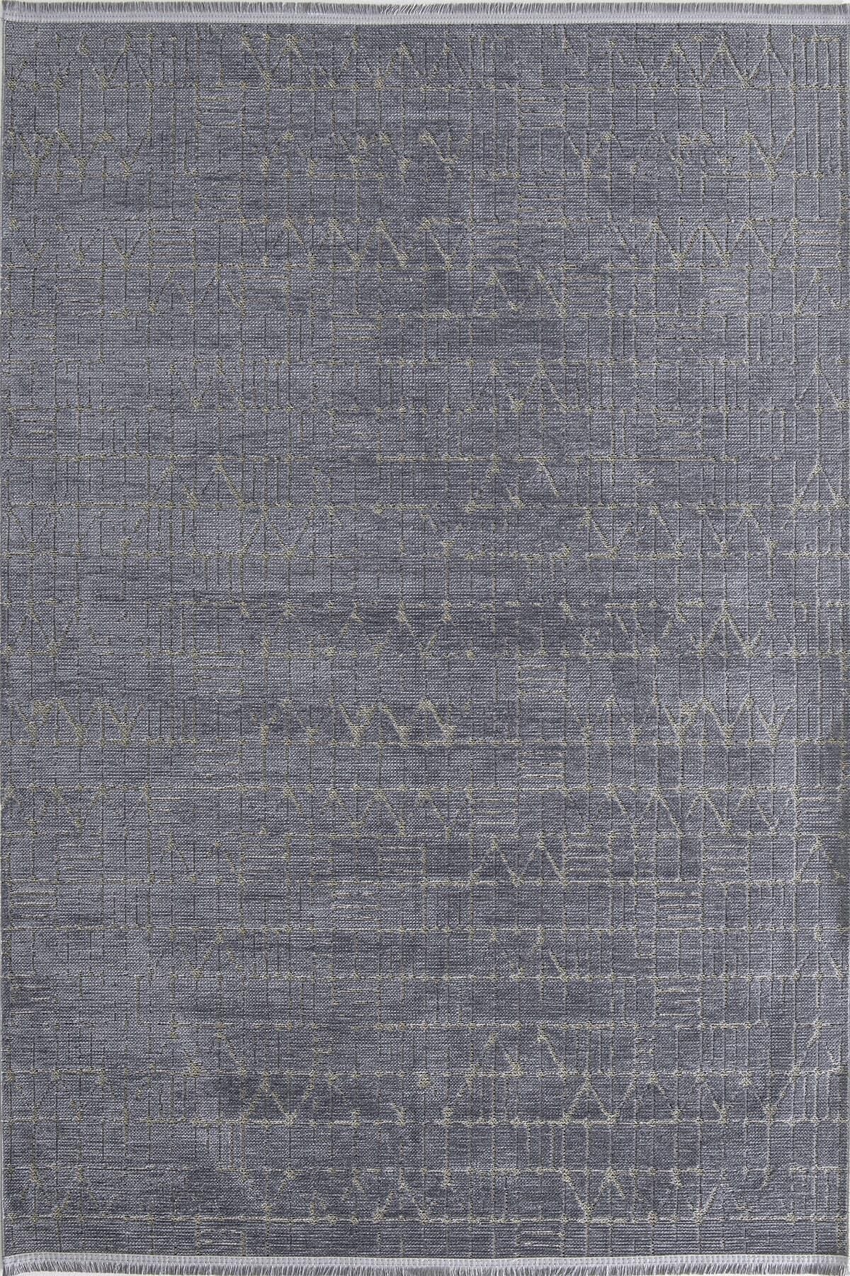 Dekorenti Terrace 8205 Gri Kaymaz Taban Modern Çizgili Halı