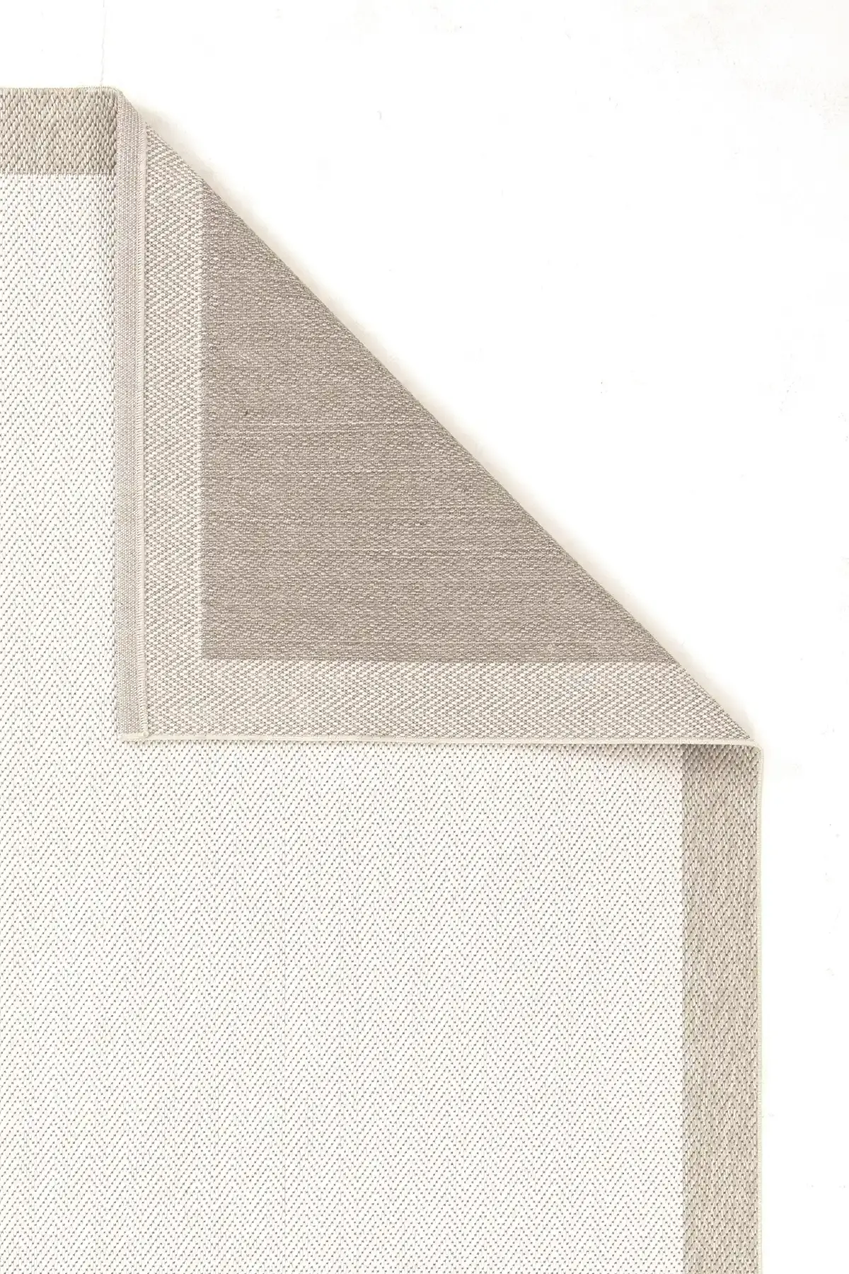 Dekorenti Lora 3204 Bej - Çerçeveli Modern Pamuk Tabanlı Polyester Halı