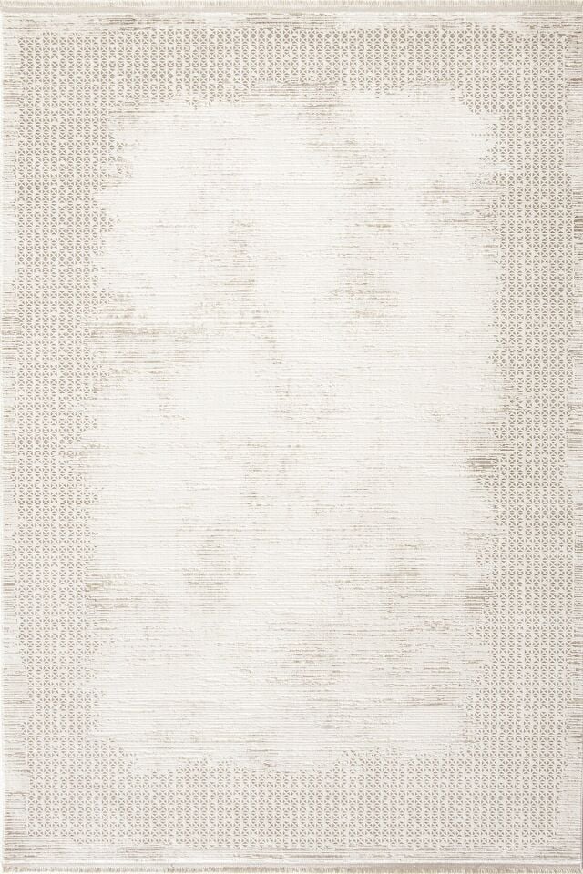 Romans Naturel 1716 Bej Halı - Viskon Modern Krem Bej Salon Halısı