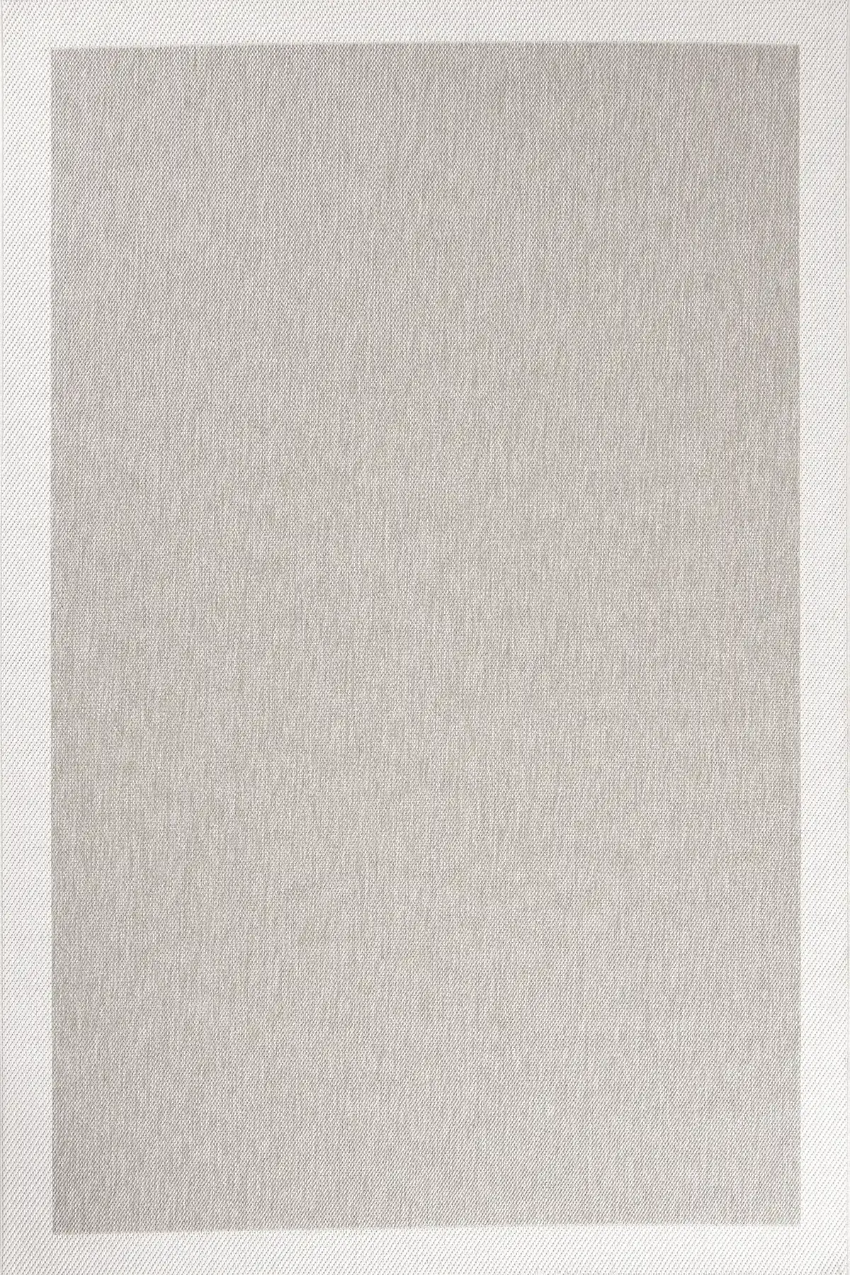 Dekorenti Lora 3206 Bej - Çerçeveli Modern Pamuk Tabanlı Polyester Halı