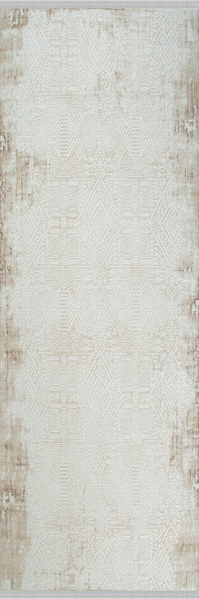 Enti İmge 2507 Bej Halı - Vintage Desenli Yolluk Halı