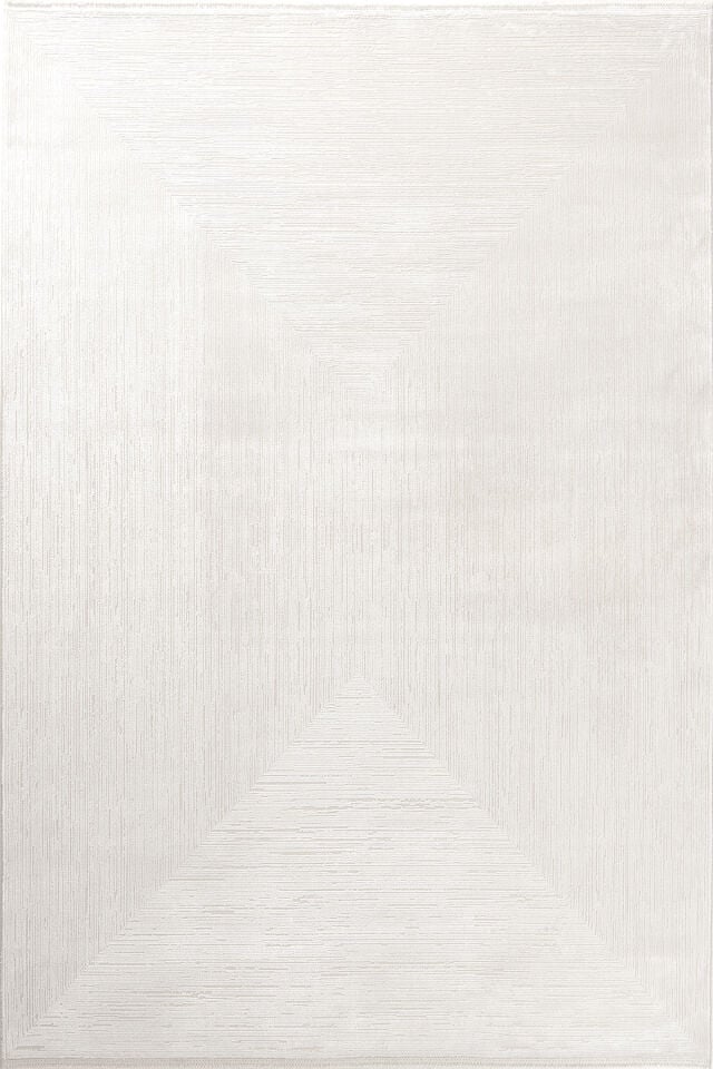 Momentus 9605 Krem - Minimal ve Işıltılı Krem Salon Halısı