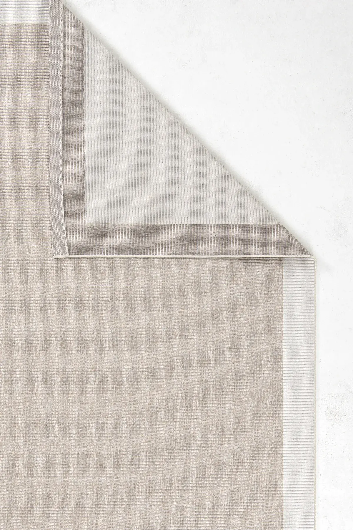 Dekorenti Lora 3210 Bej - Çerçeveli Modern Pamuk Tabanlı Polyester Halı