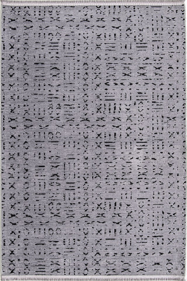 Dekorenti Terrace 8210 Gri Kaymaz Taban Modern Çizgili Halı