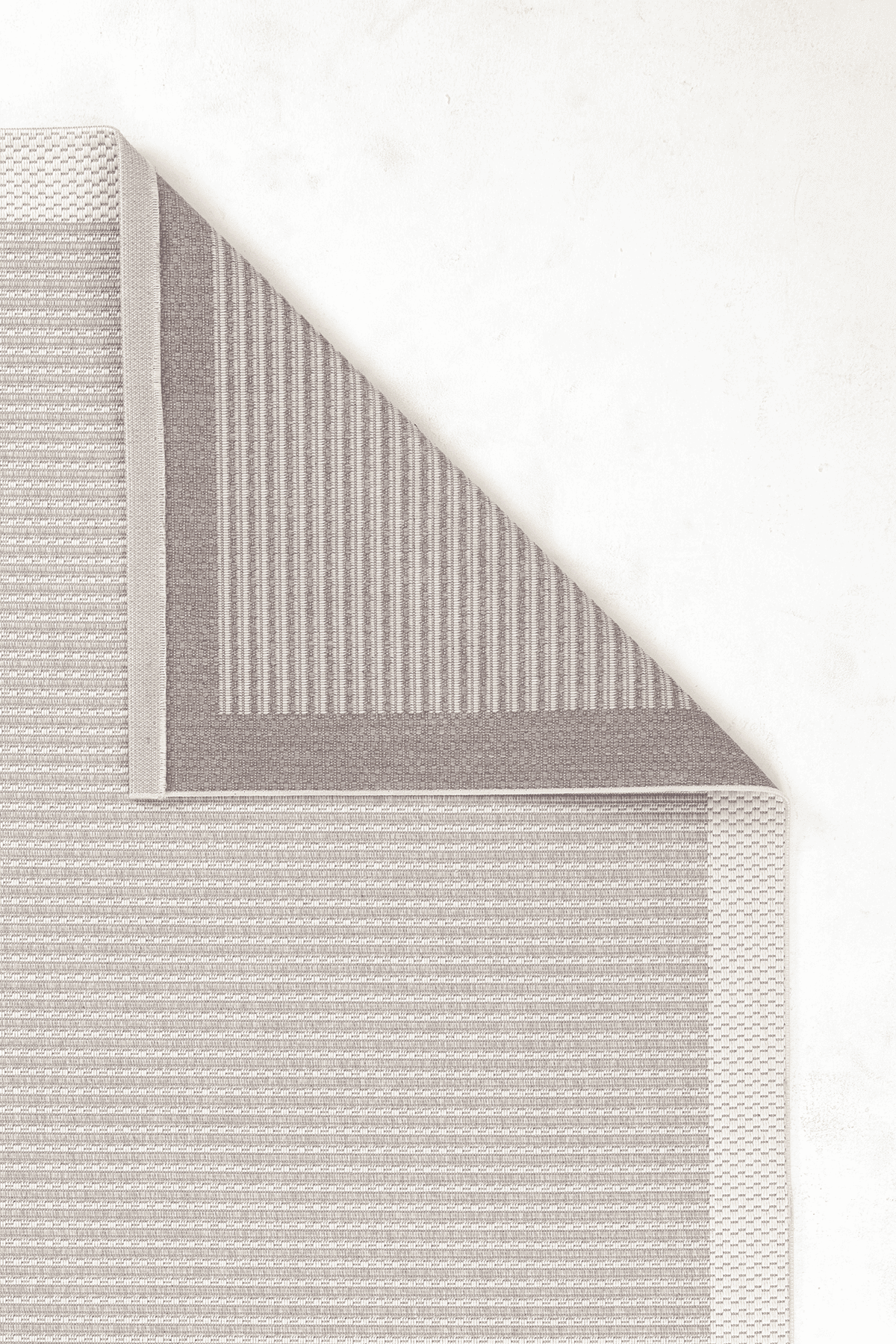 Dekorenti Lora 3211 Bej - Çerçeveli Modern Pamuk Tabanlı Polyester Halı