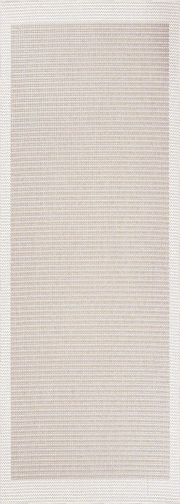 Dekorenti Lora 3211 Bej - Çerçeveli Modern Pamuk Tabanlı Polyester Halı