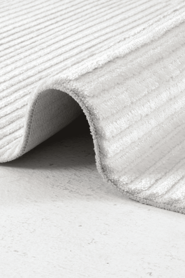 Romans Norm 6223 Beyaz - Geometrik Desenli Akrilik Makine Halısı