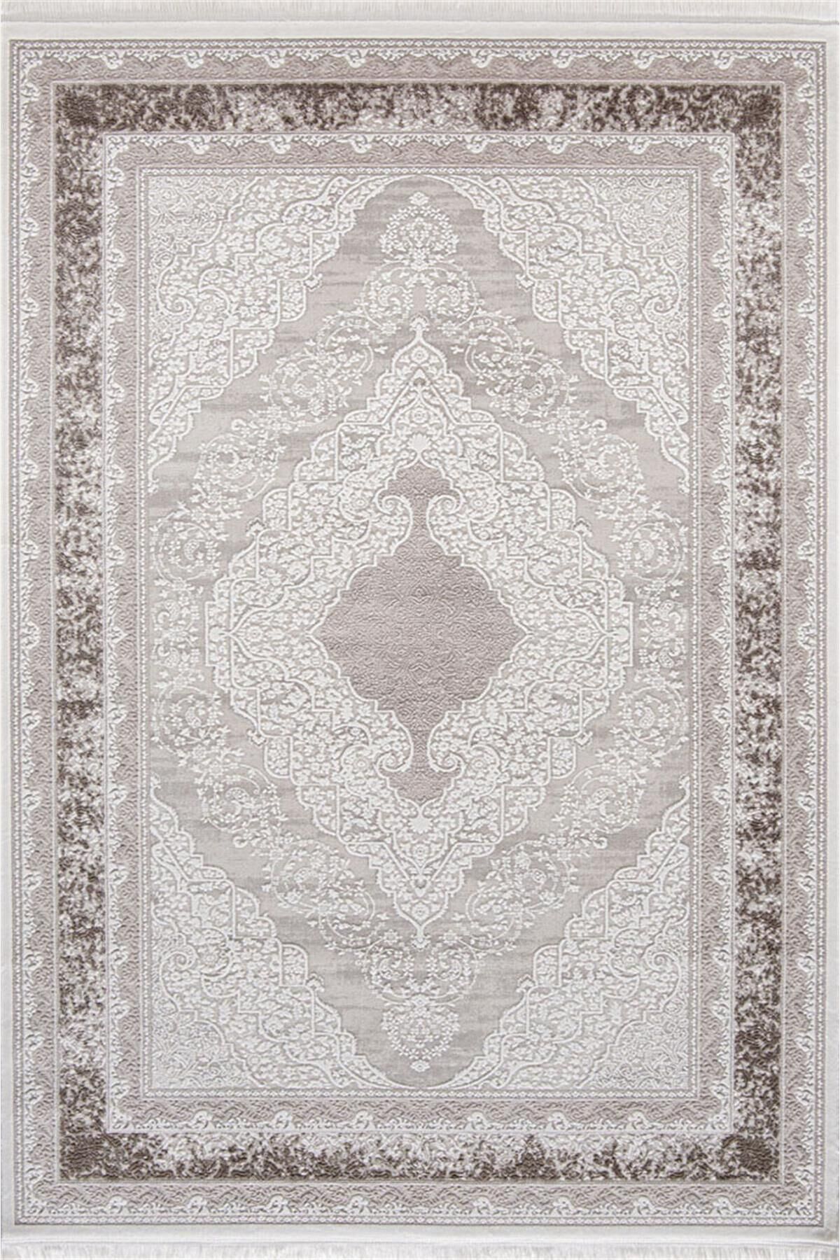 Miras 6806 Kahverengi–  Klasik Göbekli Akrilik Salon Halısı 200x290