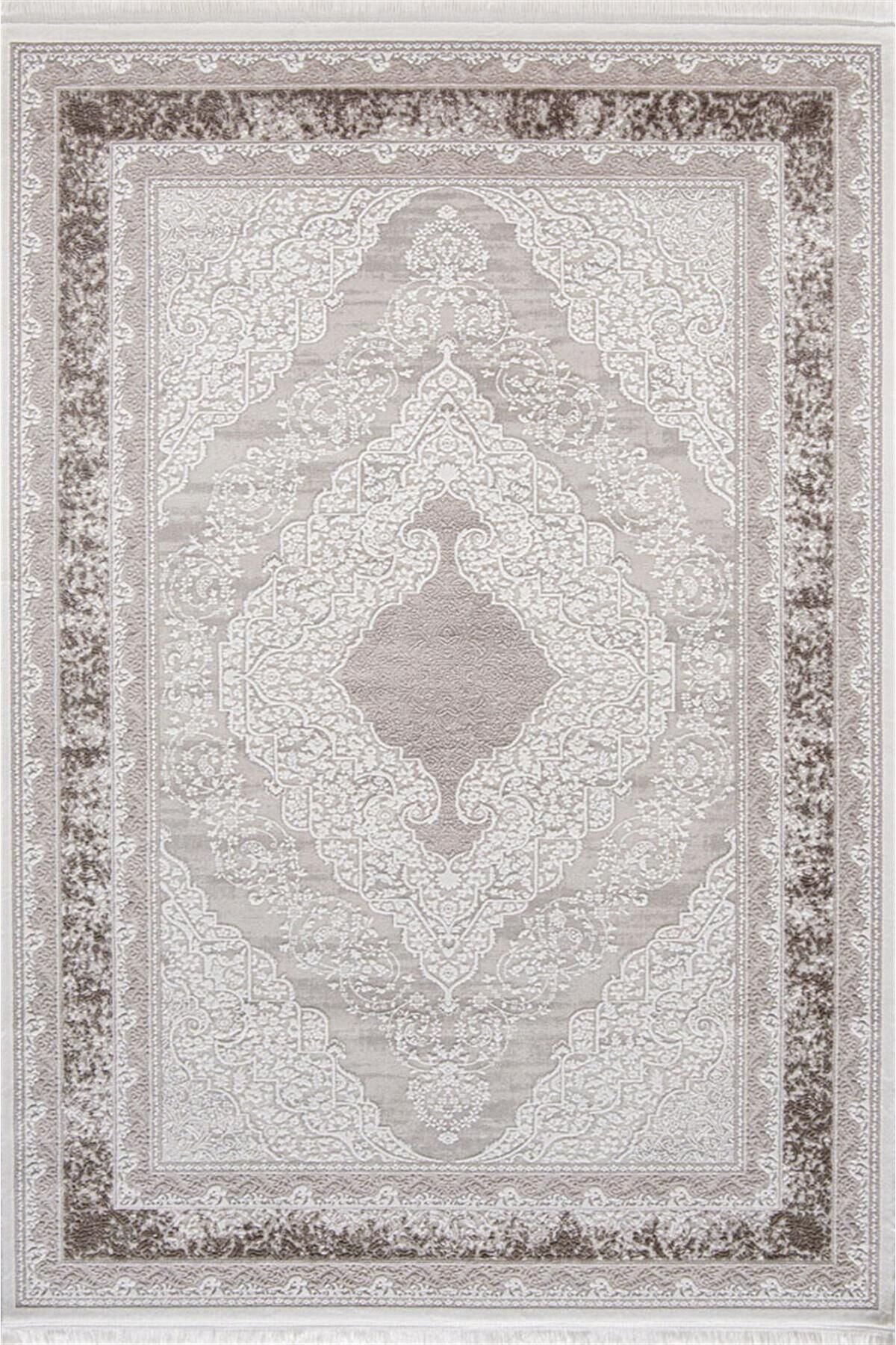 Enti Miras 6806 Kahverengi–  Klasik Göbekli Akrilik Salon Halısı