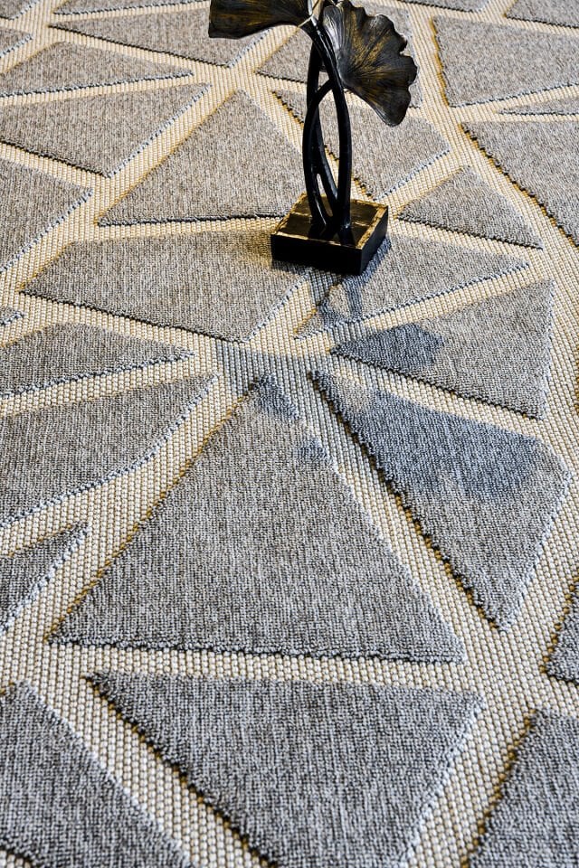 Dekorenti Togo 7501 Gri - Geometrik Desenli Modern Halı