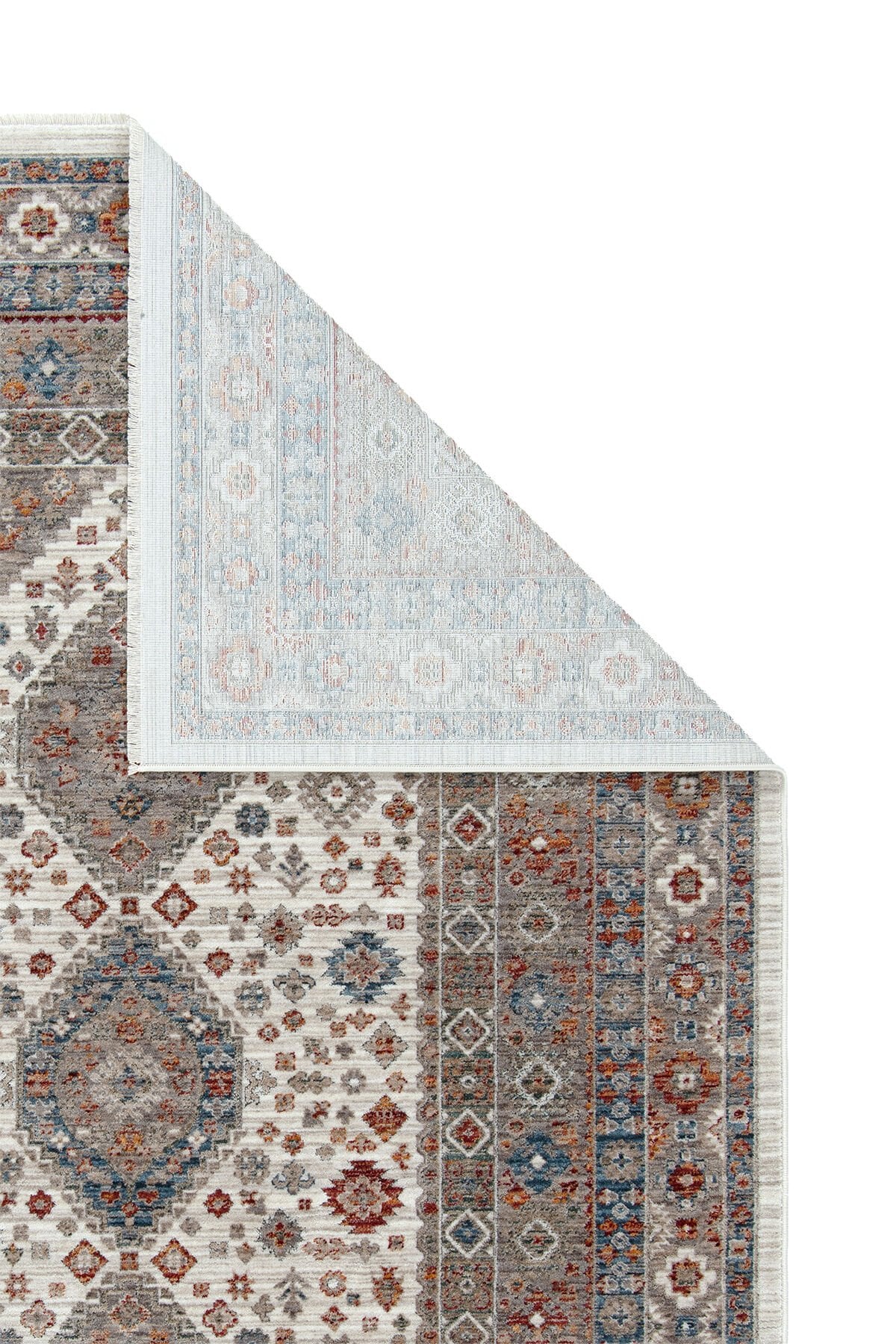 Dekorenti Otantik 2602 Renkli Halı Madalyon Desenli Vintage Halı