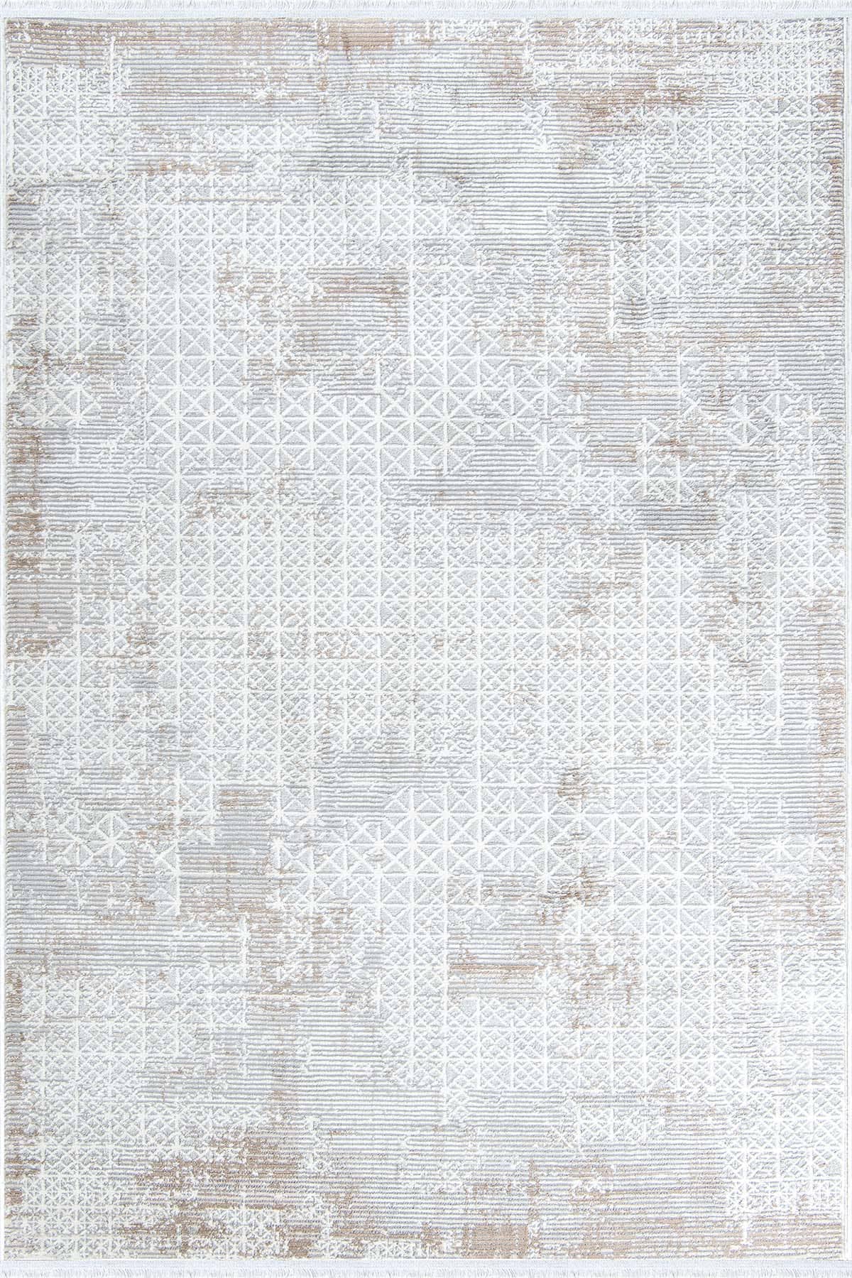 Dekorenti Dora 1903 Vizon - Modern Polip Jüt Taban Makine Halısı