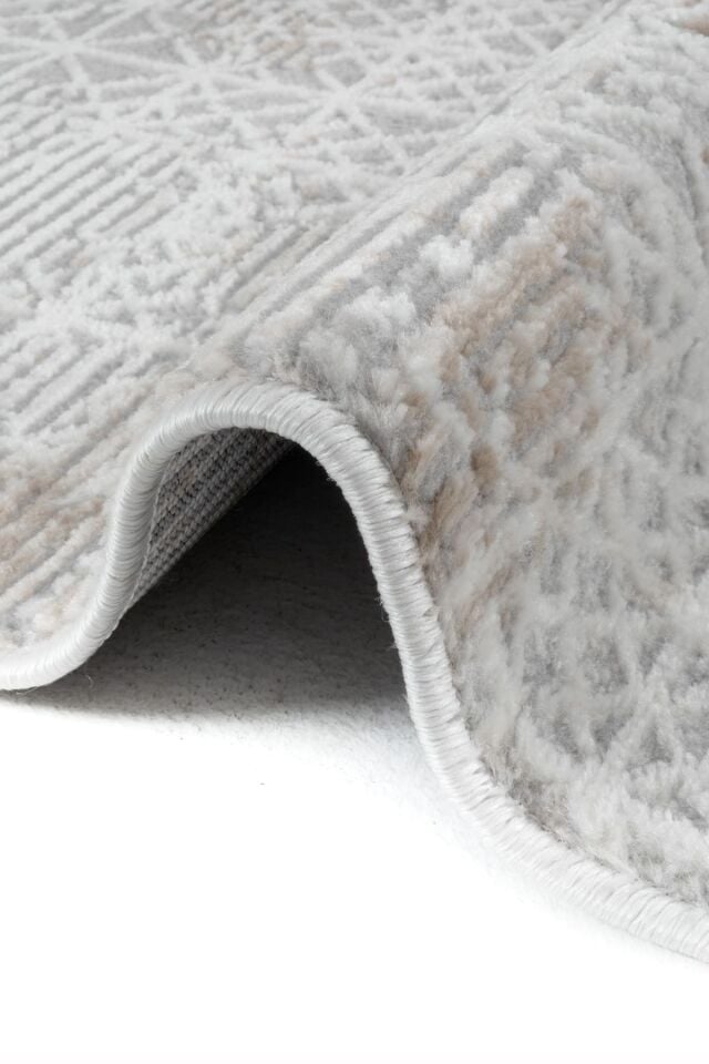 Dekorenti Dora 1903 Vizon - Modern Polip Jüt Taban Makine Halısı