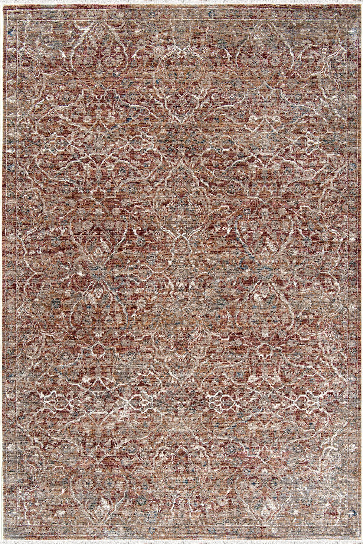 Dekorenti Otantik 2605 Multi Halı Vintage Desenli Polyester Halı
