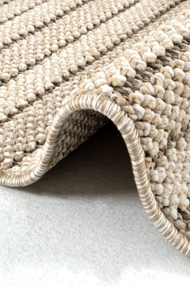 Dekorenti Bukle 1412 Bej – Bohem Tarzı Bukle Dokuma Halı