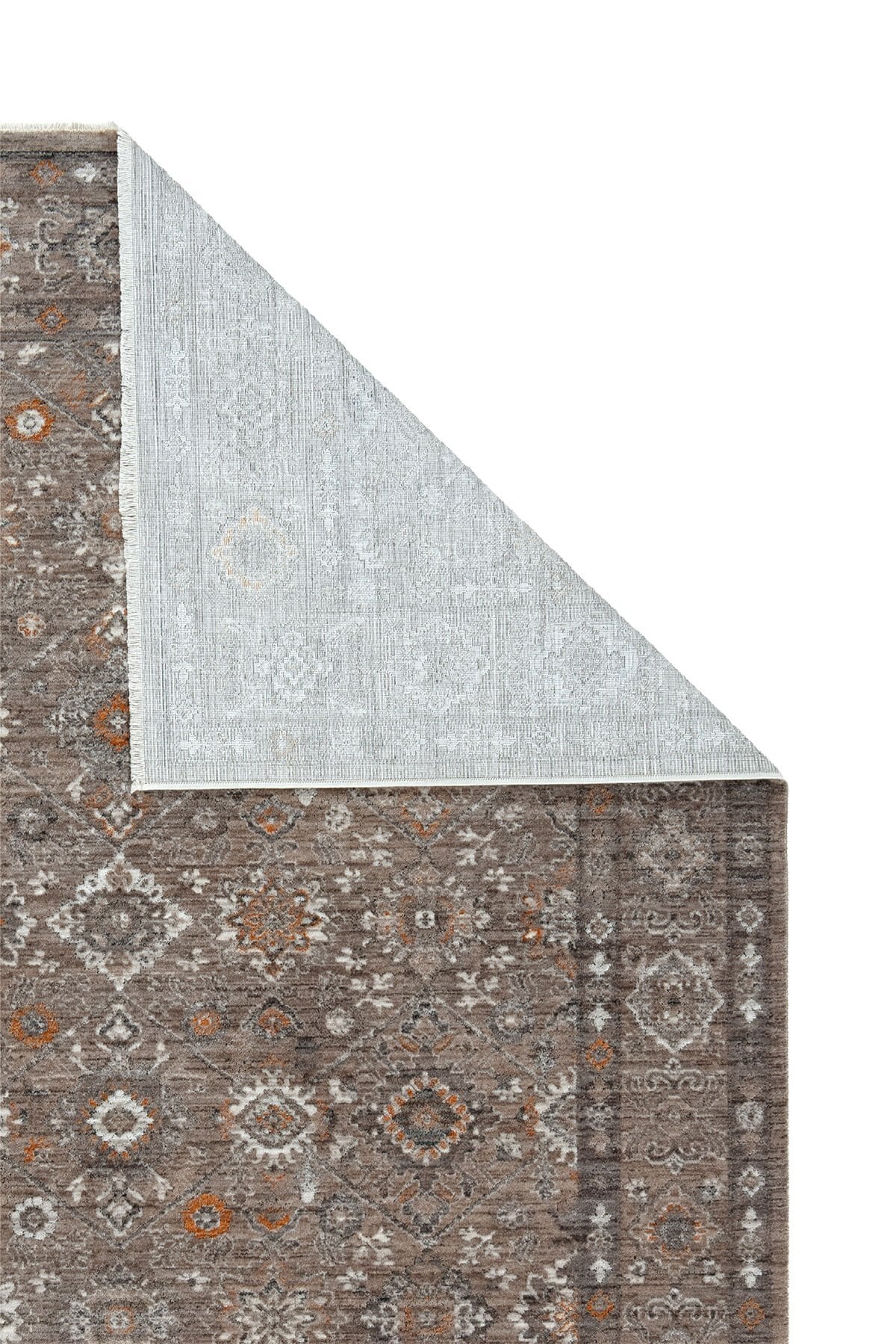 Dekorenti Otantik 2606 Gri Halı Etnik Desenli Vintage Halı