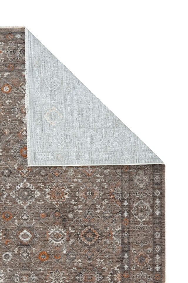 Dekorenti Otantik 2606 Gri Halı Etnik Desenli Vintage Halı