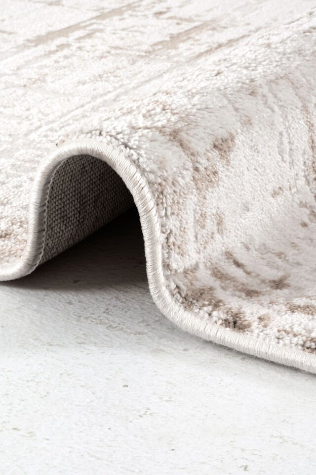 Enti Thema 9407 Bej - Modern Soyut Desenli Akrilik Halı