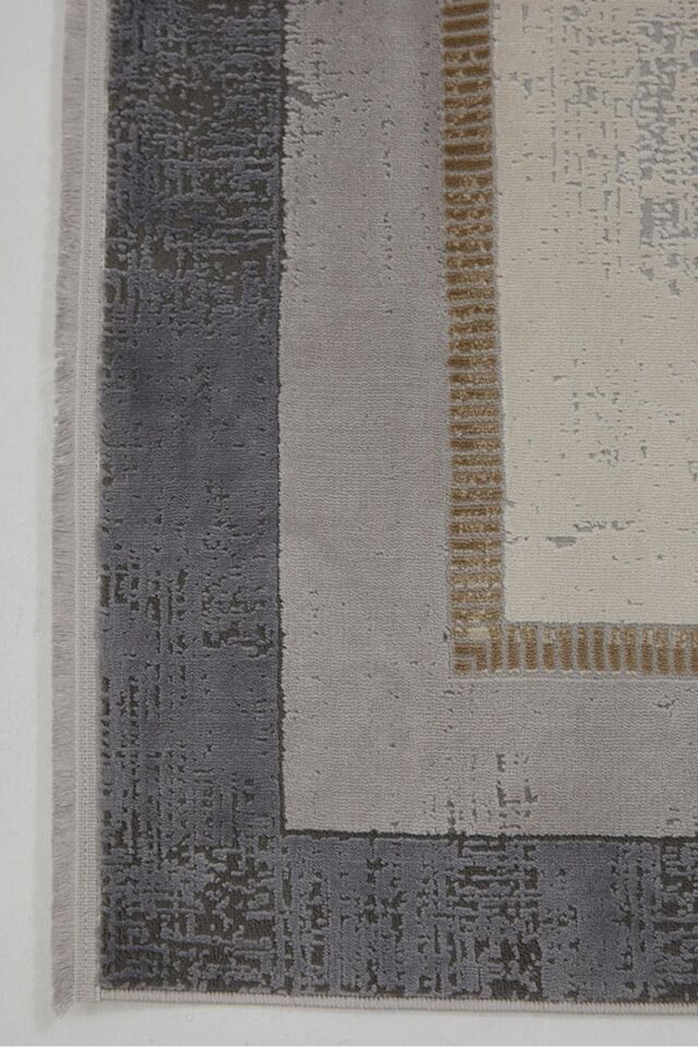 Dekorenti Dora 1901 Vizon - Modern Polip Jüt Taban Makine Halısı