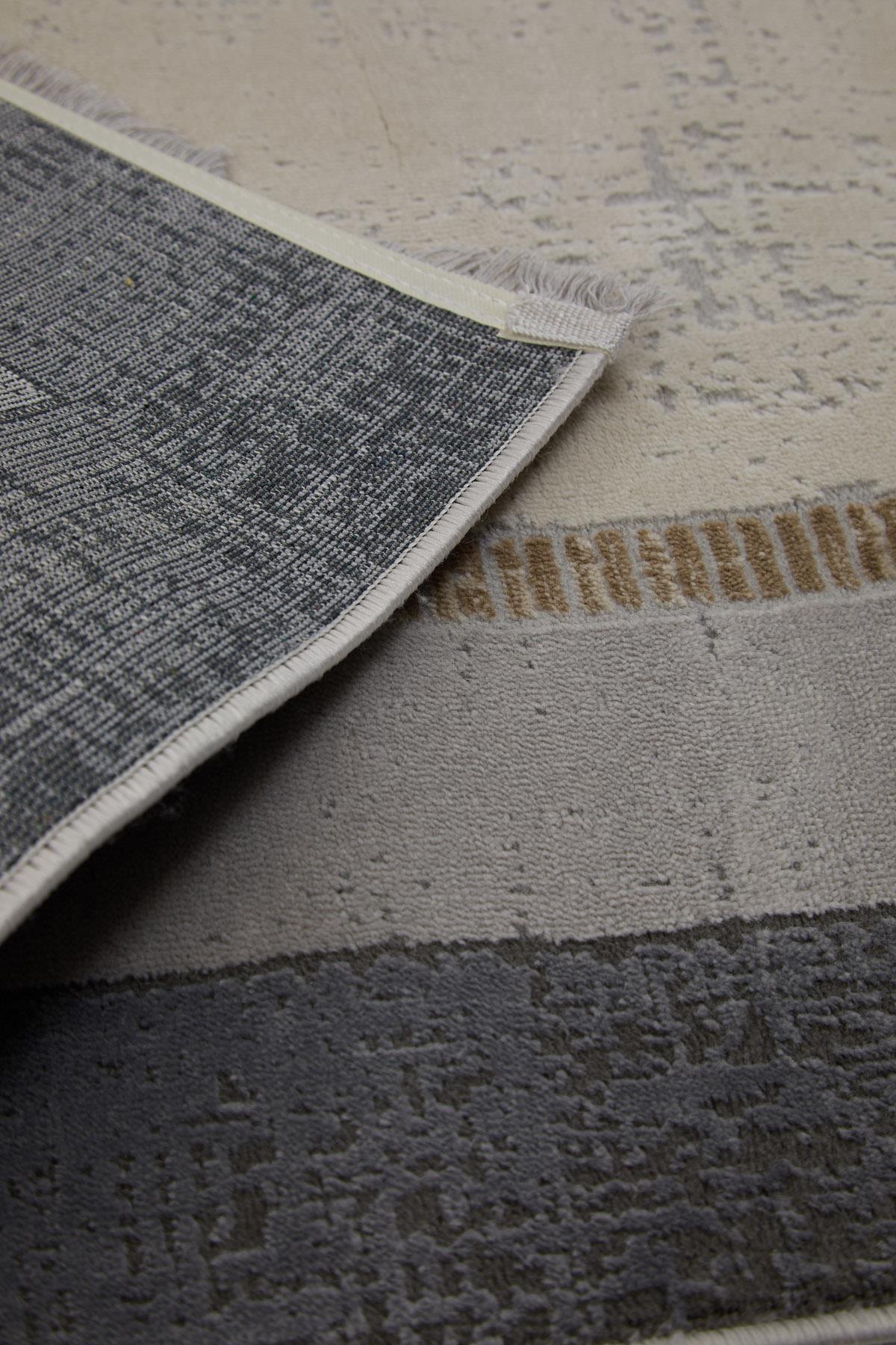 Dekorenti Dora 1901 Vizon - Modern Polip Jüt Taban Makine Halısı