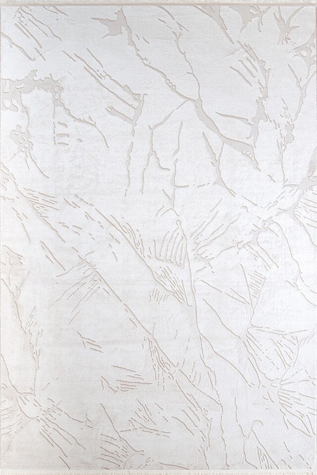 Enti Thema 9408 Bej - Mermer Desenli Modern Akrilik Halı