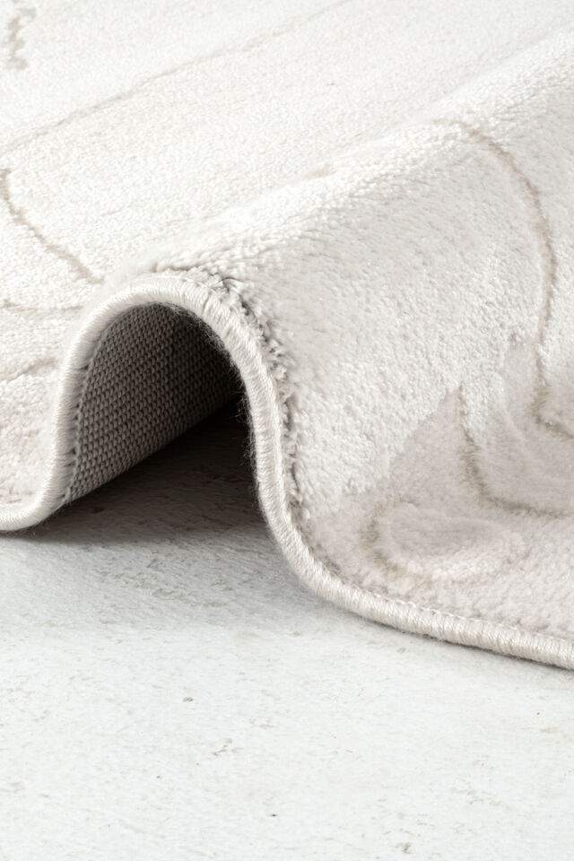 Enti Thema 9408 Bej - Mermer Desenli Modern Akrilik Halı