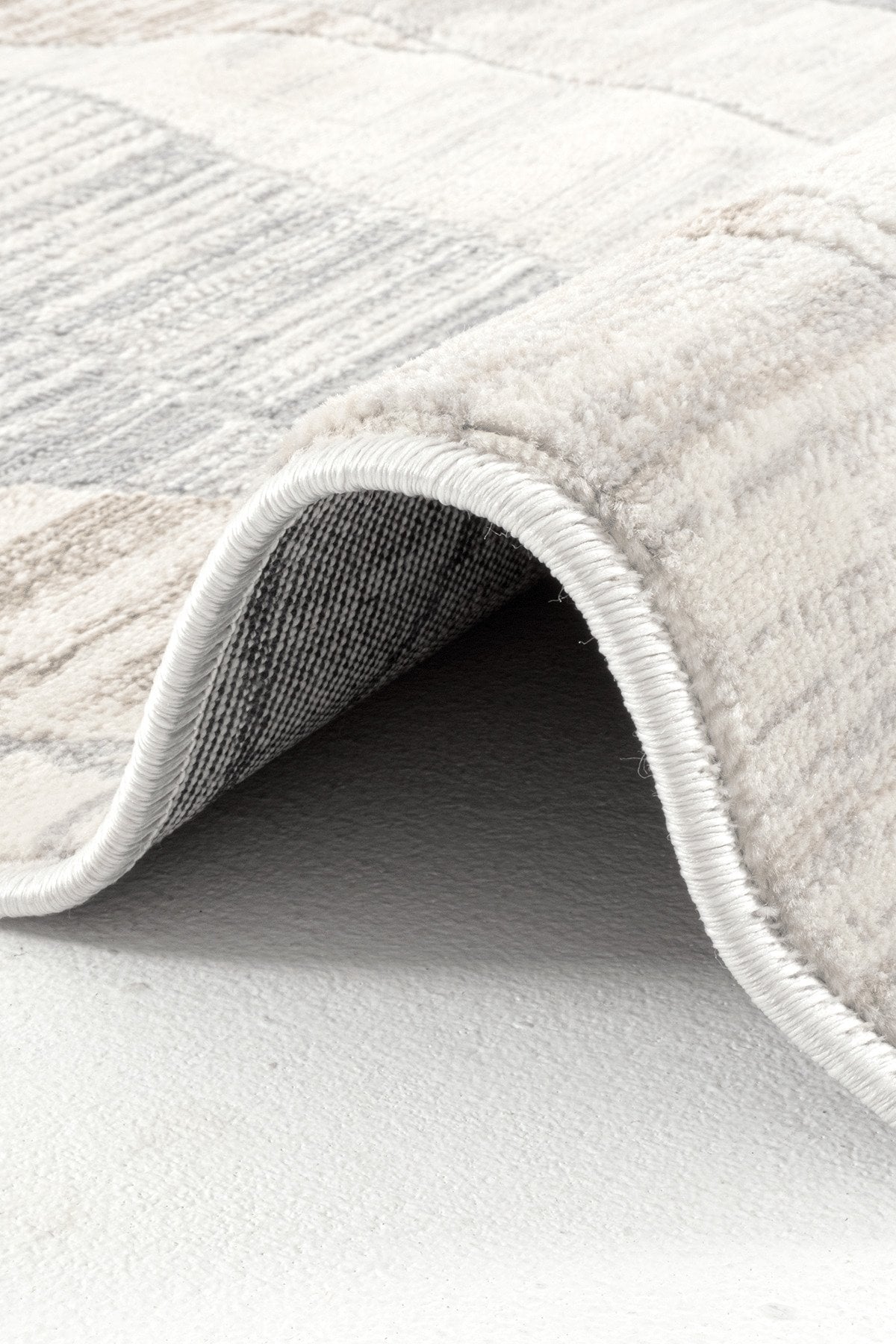 Dekorenti Dora 1906 Vizon - Modern Polip Jüt Taban Makine Halısı