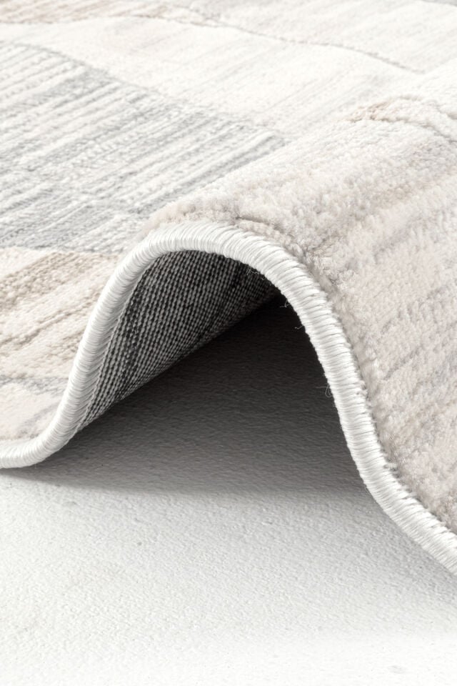 Dekorenti Dora 1906 Vizon - Modern Polip Jüt Taban Makine Halısı