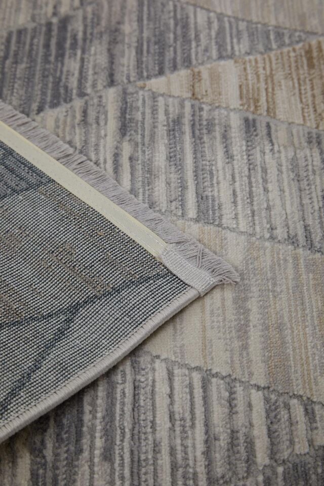 Dekorenti Dora 1906 Vizon - Modern Polip Jüt Taban Makine Halısı