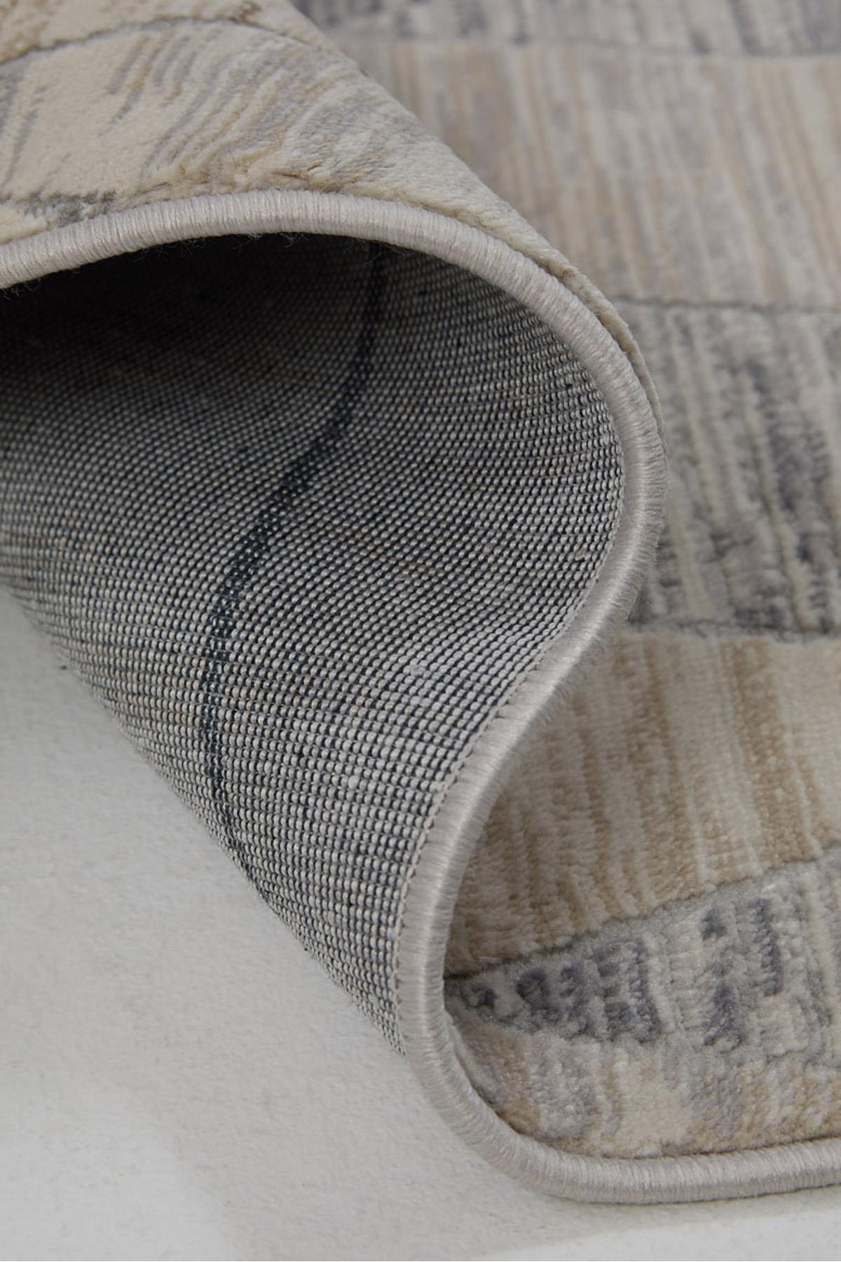 Dekorenti Dora 1906 Vizon - Modern Polip Jüt Taban Makine Halısı