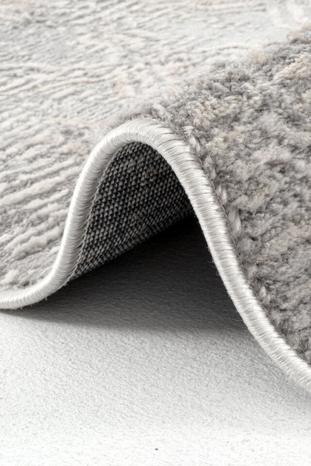 Dekorenti Dora 1910 Vizon - Modern Polip Jüt Taban Makine Halısı