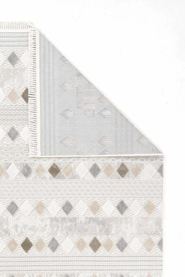 Dekorenti Bonn 8807 Bej – Modern Geometrik Desenli Tozumaz Halı