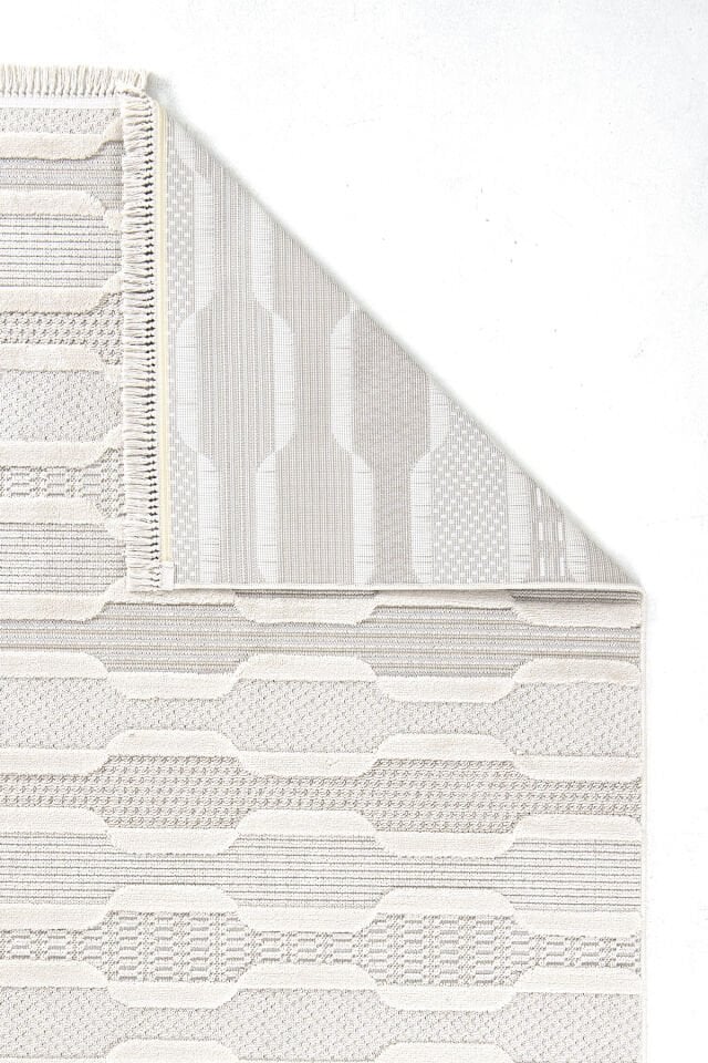 Bonn 8801 Krem Halı – Modern Geometrik Desen Tozumaz Halı 200x290