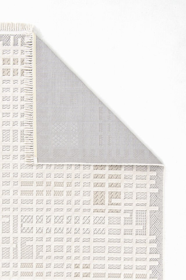 Dekorenti Bonn 8809 Bej – Modern Geometrik Desenli Tozumaz Halı