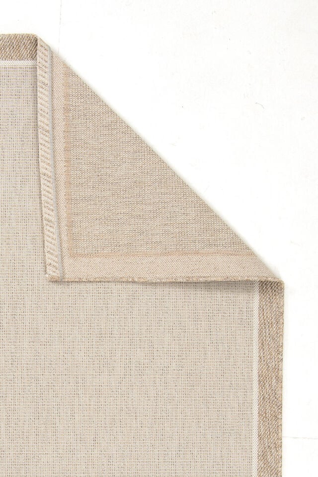 Dekorenti Siena 3701 Krem Sisal Halı – Çerçeveli Mutfak Halısı