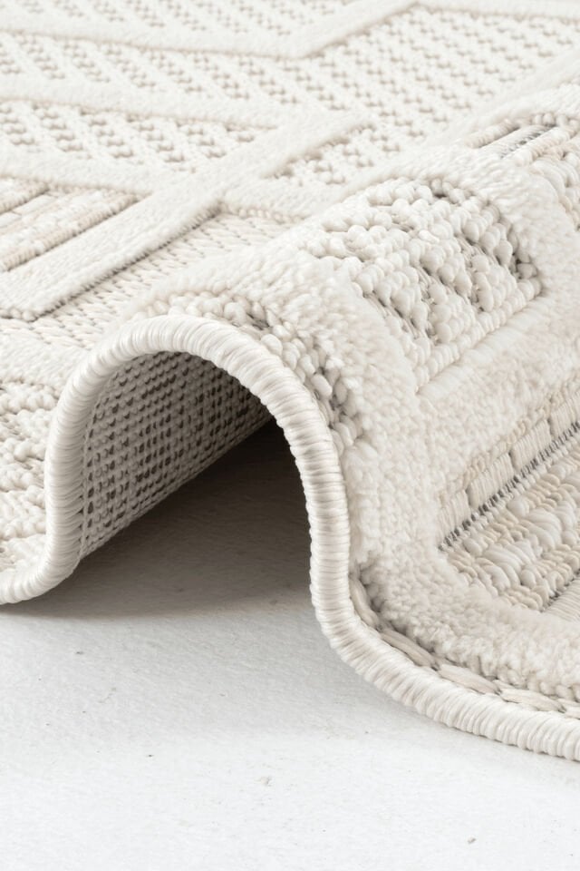 Dekorenti Bonn 8808 Krem – Modern Geometrik Desenli Tozumaz Halı