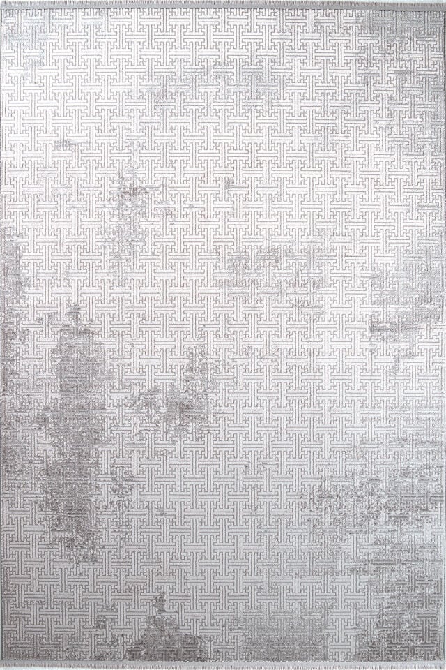 Enti Thema 9411 Gri - Modern Dokulu Akrilik Halı