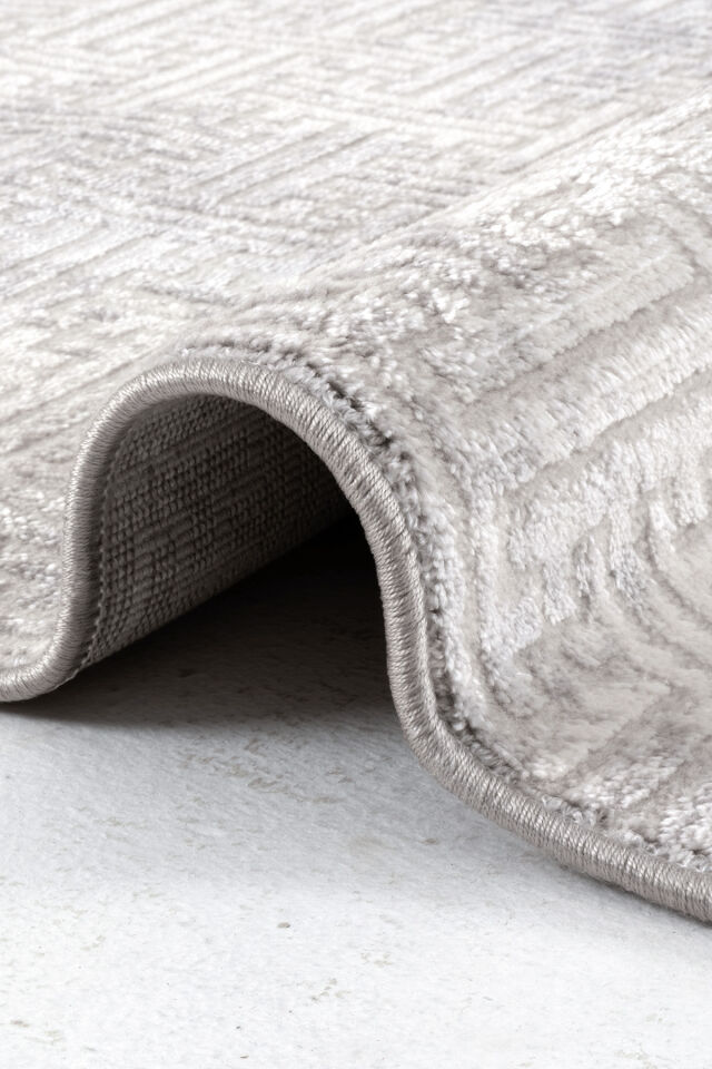 Enti Thema 9411 Gri - Modern Dokulu Akrilik Halı