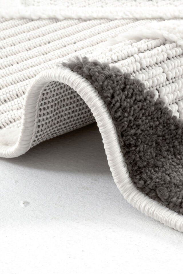 Dekorenti Bonn 8804 Gri Halı – Modern Geometrik Desenli Tozumaz Halı