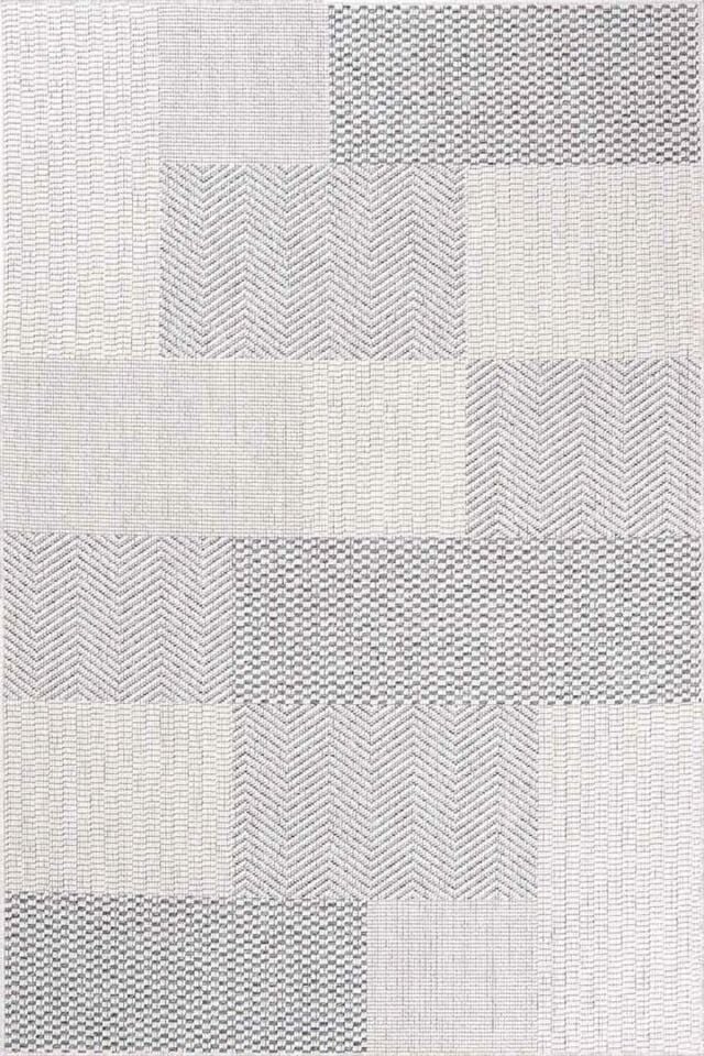 Dekorenti Sahra 9907 Gri - Parçalı Modern Desenli Gri Halı