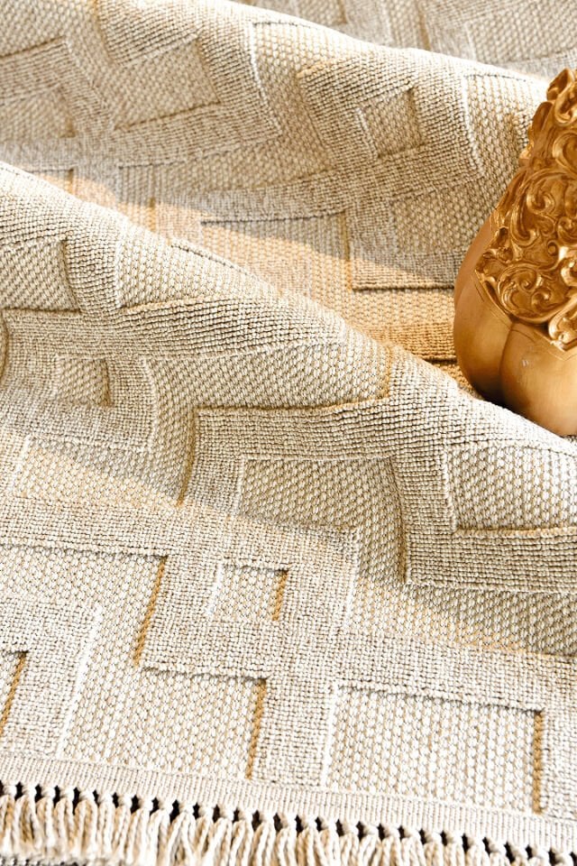 Dekorenti Togo 7510 Bej - Labirent Desenli Modern Halı