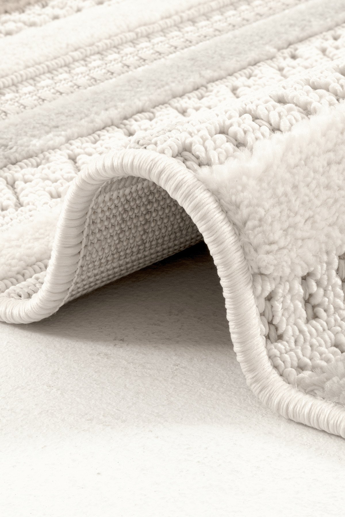 Bonn 8803 Bej Halı – Modern Geometrik Desenli Tozumaz Halı 080x150