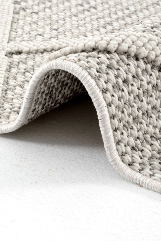 Dekorenti Bukle 1411 Krem - Geometrik Desenli İskandinav Halı