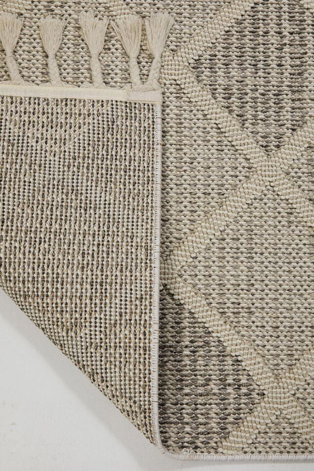 Dekorenti Bukle 1411 Krem - Geometrik Desenli İskandinav Halı