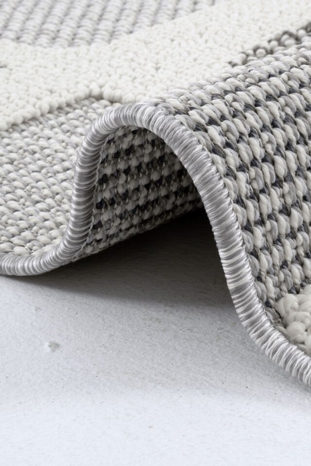 Dekorenti Bukle 1414 Gri - Modern İskandinav Tozumaz Halı