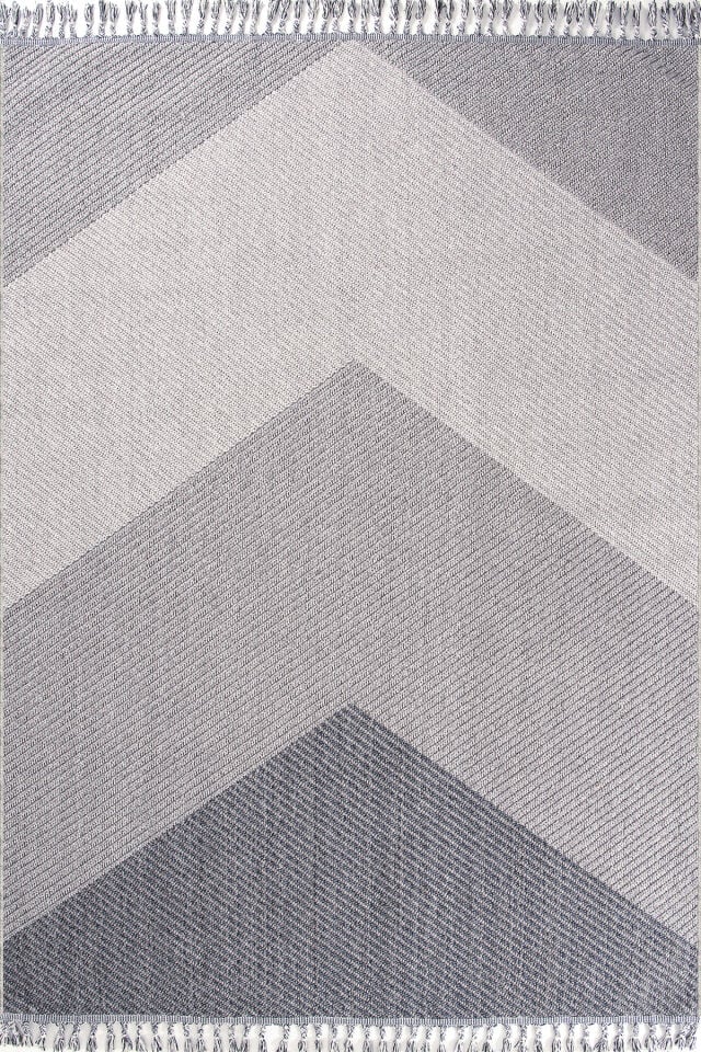 Dekorenti Bukle 1415 Gri - V Desenli Tozumaz Halı