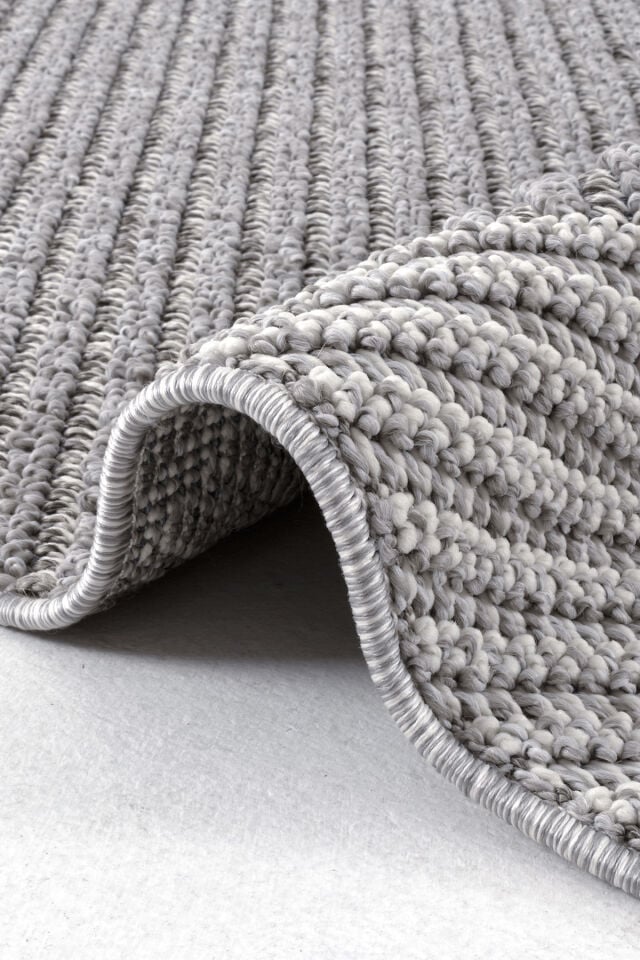 Dekorenti Bukle 1415 Gri - V Desenli Tozumaz Halı