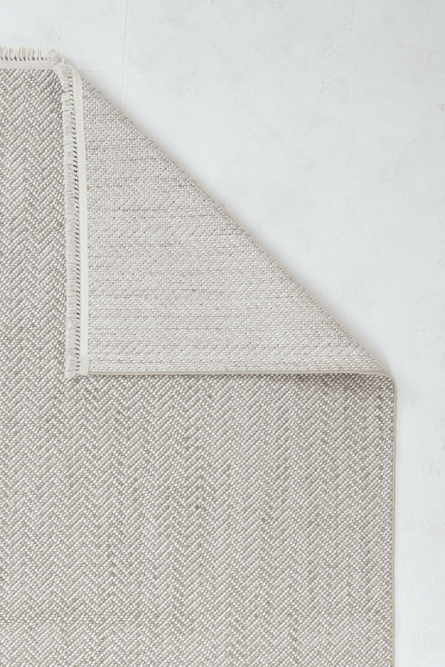 Piana 1108 Bej – Pamuk Tabanlı Örgü Saçaklı Modern Polyester Halı 200x290