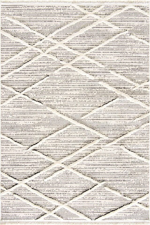 Step 2204 Gri - Dinamik Hatlara Sahip Modern Gri Halı